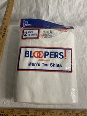 VTG NOSFruit Of The Loom Blank White Tee XL Bloopers 100% Cotton