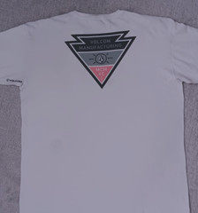 Volcom Manufacturing Front Pocket T Shirt _ Size XL_ discoloration as shown
