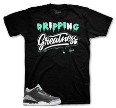 Sneaker Tees To Match Jordan 3 Green Glow Shoes – Dripping Greatness Shirt