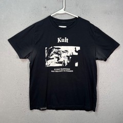 Kult Black Graphic T Shirt Size XL 100% Organic Cotton Sustainable EarthPositive