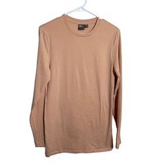 Asos Long Sleeve Shirt Men’s Medium Round Neck Top Basic Solid Classic