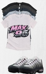 Max 95 OG Razor Pink Foam Sneaker Matching T-Shirt | Sneakerhead Streetwear