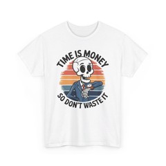 Time is Money, Business Man Graphic Print Shirt, Gig Worker, UberEats, DoorDash