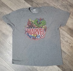 Marvel Comics Grey Graphic Tee Size XL Poly/Cotton Blend