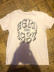 Aeropostale Aero 1987 White M Short Sleeve Crew Neck Cotton Graphic T-Shirt