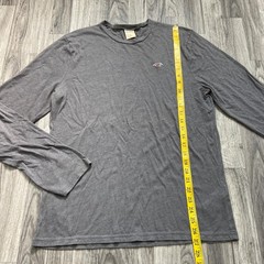 HOLLISTER Embroidered Logo Pullover Grey Crewneck Long Sleeve Shirt Men’s Size L
