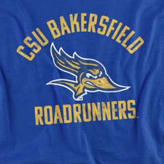 CSU Bakersfield Adult T-Shirt Roadrunners Logo, Royal Blue, S-5XL