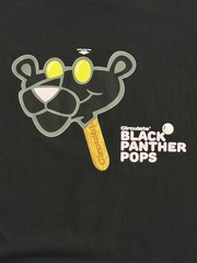 Circulate Black Panther Pops Graphic T-Shirt Large Black Made in USA