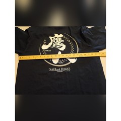 Soft Bank Hawks Fukuoka Men’s Short Sleeve Tee with White Chest Emblem Sz XL