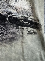 The Mountain Wolf Graphic T Shirt Mens Small Tie Dye USA Made 2012