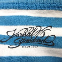 Journal Standard Tshirt Cut and Sew Border Short Sleeve L Blue White /YI Men’s