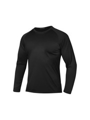 Men Long Sleeve Shirts Moisture Wicking UPF Sun Protection Tee Quick Dry Work…