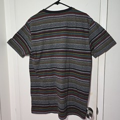 Beautiful Giant Multi color stripes Large retro