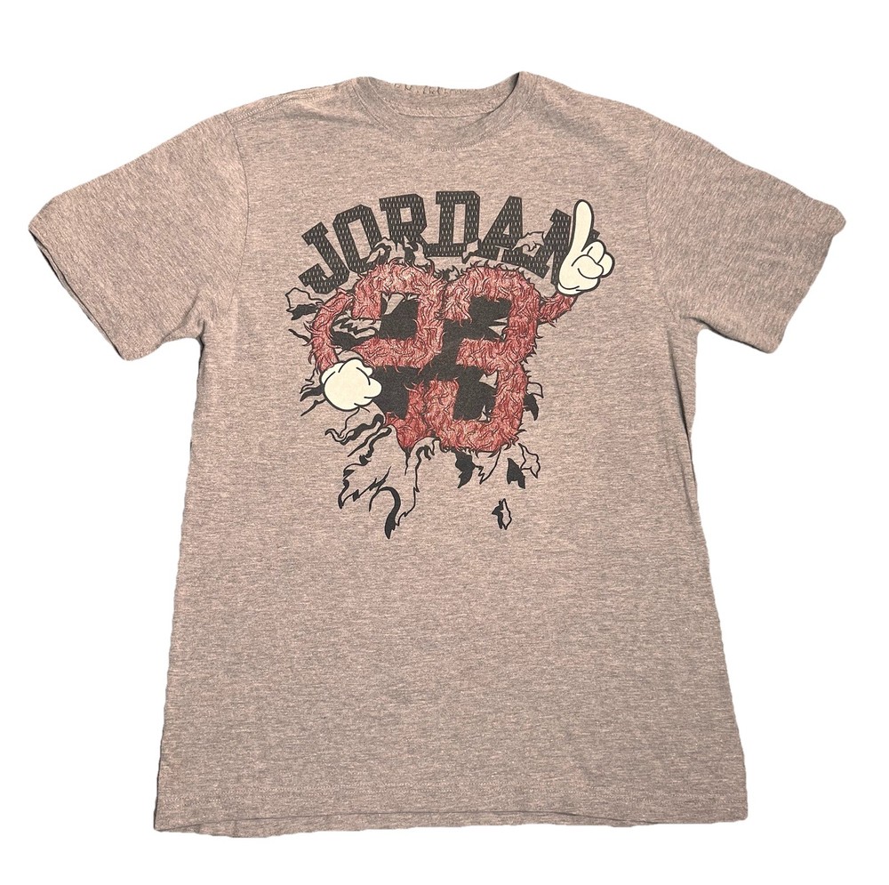 Jordan 23 T Shirt Gray And Red Mens Size Medium