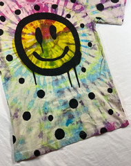 Chinatown Market x Smiley Mens Medium Big Smiley Graphic T-Shirt Tie Dye Spotted