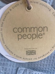 Common People men’s Medium T-shirt short sleeve seersucker