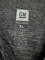 GM Firebird Pontiac Trans AM Gray Grey Heather Logo T-shirt XL Cars Show Racing