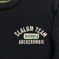 VINTAGE Abercrombie Fitch Shirt Medium Adult Blue Slalom Team District 9 Mens M