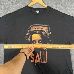 SAW Movie Promo T-Shirt 2XL Black Horror Film Billy Jigsaw Killer Slasher Scary