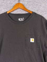 Carhartt K87 Loose Fit Heavyweight Pocket T-Shirt Mens XL Black Faded Cotton 189
