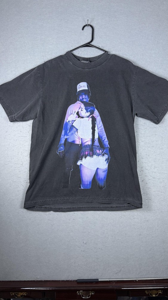 Shaka Wear Shirt Mens Medium Garment Dye Graphic Football Trophy Back Streetwear