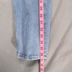 & Denim Slim Taper Cropped Distressed Light Blue Jeans Men Size | 32 / 32