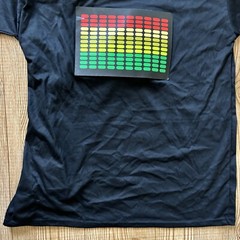 Sound Music Activated Shirt Light Flashing Equalizer DJ Party Concert Halloween