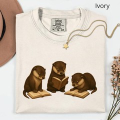 Otters Reading Comfort Tee