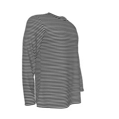 Cobain Inspired Black and White Pin Striped Long Sleeved Shirt Costume