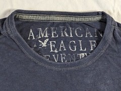 AMERICAN EAGLE SEVENTY SEVEN LONG SLEEVE MEN’S SHIRT SIZE XXL BLUE MAN’S CLOTHES