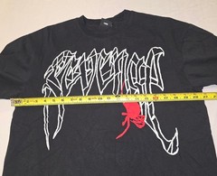 Revenge Black Spider Logo T-Shirt Large