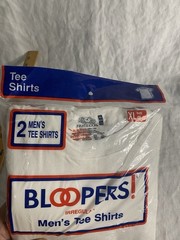 VTG NOSFruit Of The Loom Blank White Tee XL Bloopers 100% Cotton