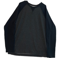 Orvis Lounge Lounge Shirt Mens Large Gray Stretch Wordmark Logo Raglan Sleeve