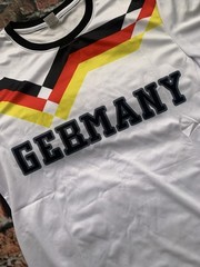 Men’s Germany Poly Print Fan Supporter Football Shirt New Size L