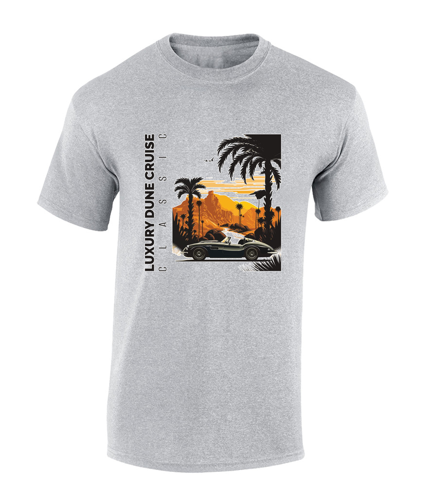 DUNE CRUISE MENS T SHIRT CLASSIC CAR RETRO CAR LOVER BEACH SUMMER HOLIDAY TOP