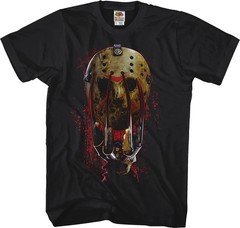 Glove And Mask Freddy vs. Jason T-Shirt 180 GSM | 100% Cotton DTG Print