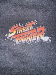 Street Fighter Video Game Graphic Black T Shirt/Size Large/Mens/Brand New