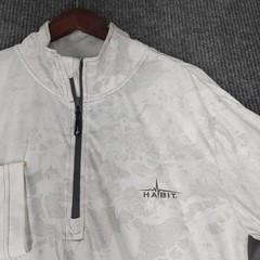 Habit Shirt Quarter Zip Mens L 40+ Solar Factor Realtree Wav3 Camo Pullover