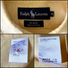Ralph Lauren BLAKE Polo Shirt Multi-Color Pony Vintage Used For 14Y+ Japan
