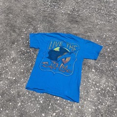 Salt Life Fishing Crew Neck Short Sleeve Fish Graphic Tee Size S for women