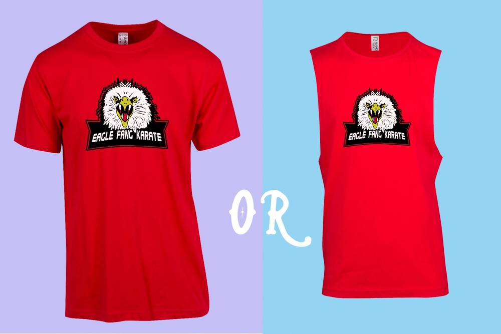 MENS WOMENS TEE TSHIRT SLEEVELESS EAGLE CLAW FANG KID KARATE JOHNNY KUNG FU NEW