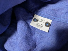 UMIT BENAN Italian Linen Shirt Size 50 Adam Kimmel Designer Mens Top