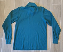 Vintage Lands’ End Shirt Men’s Large Teal Seamless Turtleneck High Neck LS USA