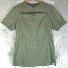 LALABU Dad Shirt Mens Size Large Green Baby Carrier Soothing Kangaroo Pocket