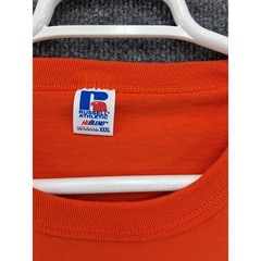 Vintage Russell Athletic NuBlend Tshirt Mens 3XL Orange Short Sleeve Made USA