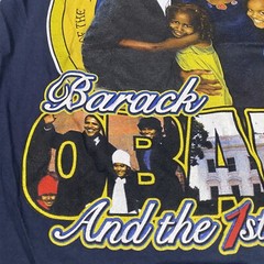 VINTAGE President Barack Obama First Family T-shirt Men’s Large Rap Tee Graphic