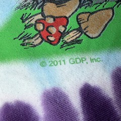 Grateful Dead Shirt Mens Large Tie Dye Casey Jones Train Liquid Blue 2011