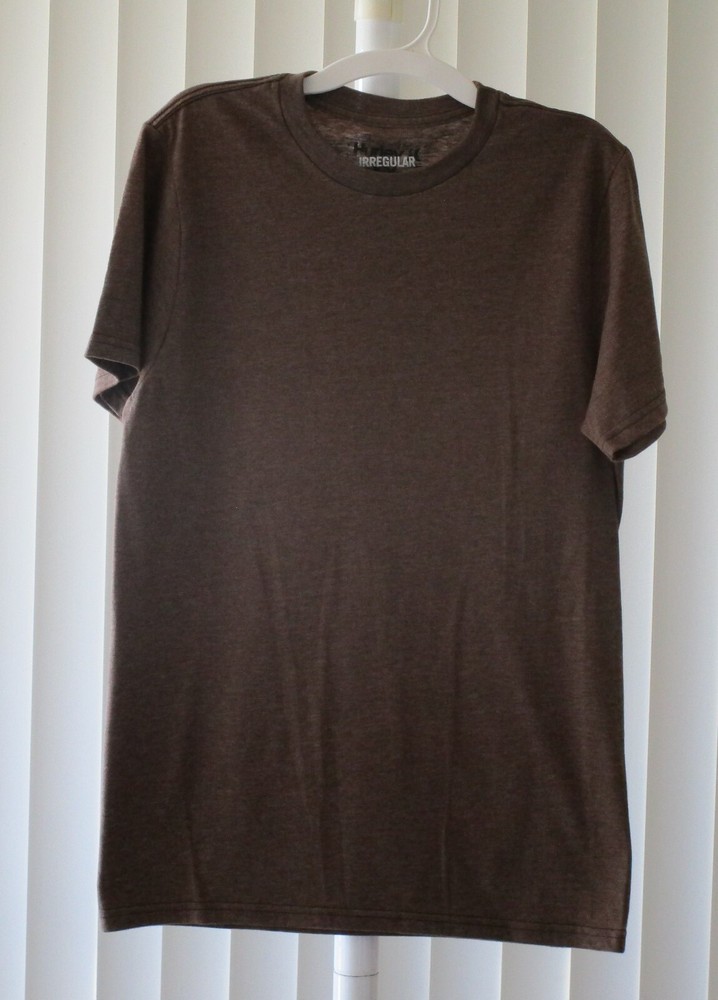 Tee Shirt Short Sleeve Plain Brown Irregular Hurley NWOT Small