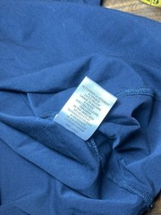 Orchard & Broome Peru Pima Cotton Stretch Tee Medium Navy Blue Designer