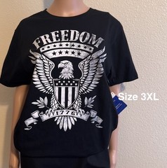 Way to Celebrate Men’s or Unisex 4th of July USA Freedom Eagle Graphic Tee,3XL